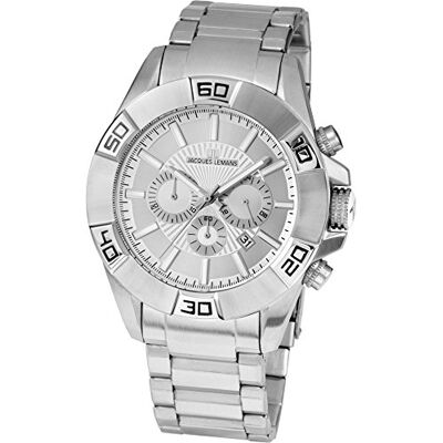 JACQUES LEMANS JacquesLemans-1-1808C-MontreHomme-QuartzAnalogique-Bracelet Silicone Noir, Argent, bracelet JACQUES LEMANS JacquesLemans-1-1808C-MontreHomme-QuartzAnalogique-Bracelet Silicone Noir, Argent, bracelet