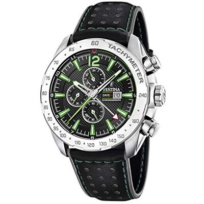 Festina Montre chronographe à quartz pour homme avec bracelet en cuir F20440/3 Festina Montre chronographe à quartz pour homme avec bracelet en cuir F20440/3