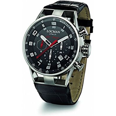 Locman Montre homme 0530A01S-00BKWHPK, bracelet Locman Montre homme 0530A01S-00BKWHPK, bracelet