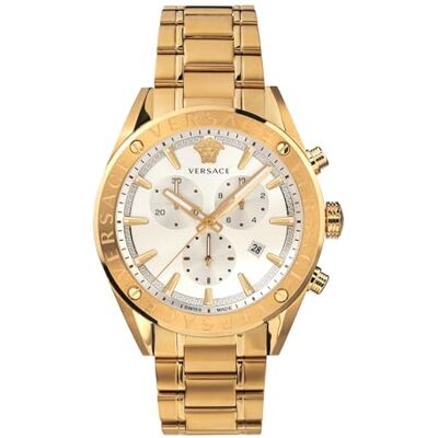 Versace VHB00719 Montre chronographe en V pour homme, bracelet Versace VHB00719 Montre chronographe en V pour homme, bracelet