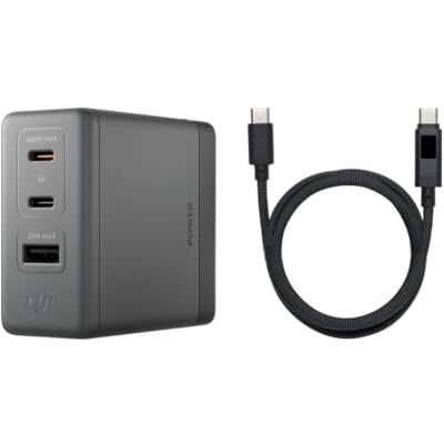 DJI Pack de charge GAN 140W Power avec câble 7A avec écran (1m) Sortie 140W, 3 ports, contrôle intelligent de la température, charge rapide, PD 3.1, chargeur pour ordinateur portable DJI Pack de charge GAN 140W Power avec câble 7A avec écran (1m) Sortie 140W, 3 ports, contrôle intelligent de la température, charge rapide, PD 3.1, chargeur pour ordinateur portable
