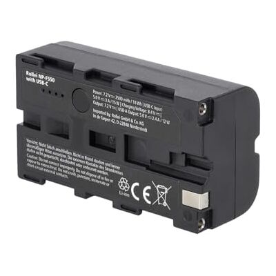 Rollei Batterie NP-F550 avec USB-C Rollei Batterie NP-F550 avec USB-C