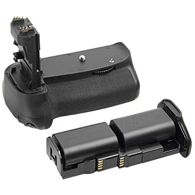 ayex Poignée d'alimentation compatible avec Canon EOS 60D, 60Da, AX-60D/60Da (similaire à BG-E9) avec 2 batteries LP-E6N, poignée de batterie idéale pour prendre des photos en format portrait ayex Poignée d'alimentation compatible avec Canon EOS 60D, 60Da, AX-60D/60Da (similaire à BG-E9) avec 2 batteries LP-E6N, poignée de batterie idéale pour prendre des photos en format portrait