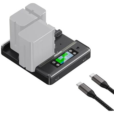 NEEWER NP-F970 Chargeur 4 canaux avec consolidation intelligente de l'énergie compatible Sony NP-F550 750 Camcorder NPF Camera Battery, recharge PD100W/double USB C/OLED/câble type C 100W, NW-F4R NEEWER NP-F970 Chargeur 4 canaux avec consolidation intelligente de l'énergie compatible Sony NP-F550 750 Camcorder NPF Camera Battery, recharge PD100W/double USB C/OLED/câble type C 100W, NW-F4R