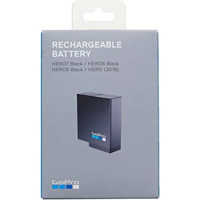 GoPro batterie rechargeable pour Hero7 Noir, Hero6 Noir, Hero5 Noir ou Hero 2018 (officielle accessoire) GoPro batterie rechargeable pour Hero7 Noir, Hero6 Noir, Hero5 Noir ou Hero 2018 (officielle accessoire)