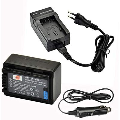 DSTE VW-VBK180 Batterie et Chargeur compatible avec Panasonic SDR-H100 SDR-H101 SDR-H85 SDR-S50 SDR-S70 SDR-T50 SDR-T70 SDR-T71 SDR-T76 HC-V10 HC-V100 DSTE VW-VBK180 Batterie et Chargeur compatible avec Panasonic SDR-H100 SDR-H101 SDR-H85 SDR-S50 SDR-S70 SDR-T50 SDR-T70 SDR-T71 SDR-T76 HC-V10 HC-V100