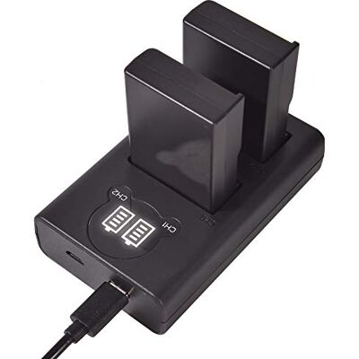 DSTE 2pcs EN-EL9 Batterie et Chargeur Compatible avec Nikon D40 D40x D60 D3000 D5000 DSTE 2pcs EN-EL9 Batterie et Chargeur Compatible avec Nikon D40 D40x D60 D3000 D5000