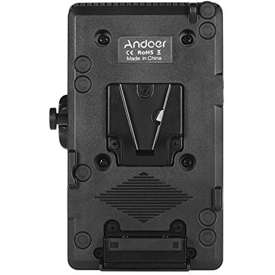 Andoer Adaptateur d'alimentation Secteur pour Adaptateur de Plaque de Batterie V-Lock à Montage en V, Connecteur D-Tap, avec Pince pour Batterie Sony Camera BP Andoer Adaptateur d'alimentation Secteur pour Adaptateur de Plaque de Batterie V-Lock à Montage en V, Connecteur D-Tap, avec Pince pour Batterie Sony Camera BP