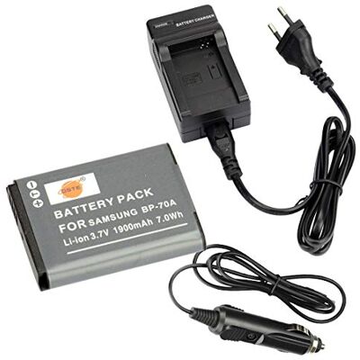 DSTE BP-70A Batterie et Chargeur compatible avec Samsung ST72 ST76 ST80 ST95 ST100 SL600 DSTE BP-70A Batterie et Chargeur compatible avec Samsung ST72 ST76 ST80 ST95 ST100 SL600