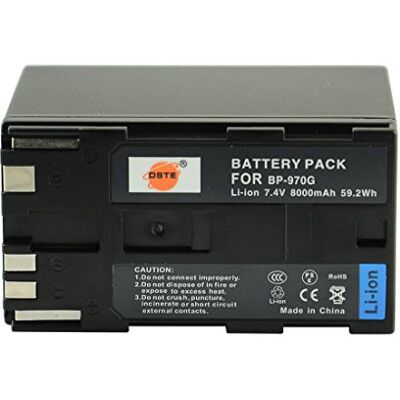 DSTE BP-970G Batterie pour Canon XLH1, XHG1, XHA1, XL2, XM2, XF100 DSTE BP-970G Batterie pour Canon XLH1, XHG1, XHA1, XL2, XM2, XF100