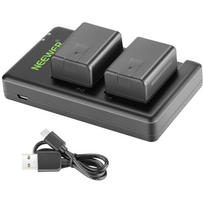 NEEWER VW-VBT190 Batterie (Lot de 2/1950mAh) avec Chargeur Double USB Compatible avec Panasonic HC-V110 V130 V160 V180 HC-V201 V210 V250 HC-V380 HC-V510 V520 V550 HC-V710 V720 V750 V770 HC-VX870 NEEWER VW-VBT190 Batterie (Lot de 2/1950mAh) avec Chargeur Double USB Compatible avec Panasonic HC-V110 V130 V160 V180 HC-V201 V210 V250 HC-V380 HC-V510 V520 V550 HC-V710 V720 V750 V770 HC-VX870