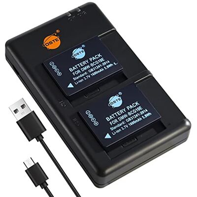 DSTE 2pcs DMW-BCG10 DMW-BCG10E Batterie & Chargeur pour Panasonic Lumix DMC-ZS15, DMC-ZS20, DMC-ZS25 DSTE 2pcs DMW-BCG10 DMW-BCG10E Batterie & Chargeur pour Panasonic Lumix DMC-ZS15, DMC-ZS20, DMC-ZS25