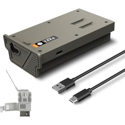 NEEWER Batterie Compatible avec TACTACAM Reveal Caméras de Chasse X Gen 3.0, X Pro X Gen 2.0 SK XB, 6 000 mAh, Rechargeable, avec Ports Type C/12V DC, EM6-D NEEWER Batterie Compatible avec TACTACAM Reveal Caméras de Chasse X Gen 3.0, X Pro X Gen 2.0 SK XB, 6 000 mAh, Rechargeable, avec Ports Type C/12V DC, EM6-D