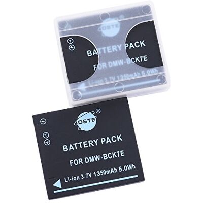 DSTE 2PCS DMW-BCK7 Batterie compatible avec Panasonic DMC-FH5 DMC-FH6 DMC-FH25 DMC-FH27 DMC-FP5 DSTE 2PCS DMW-BCK7 Batterie compatible avec Panasonic DMC-FH5 DMC-FH6 DMC-FH25 DMC-FH27 DMC-FP5