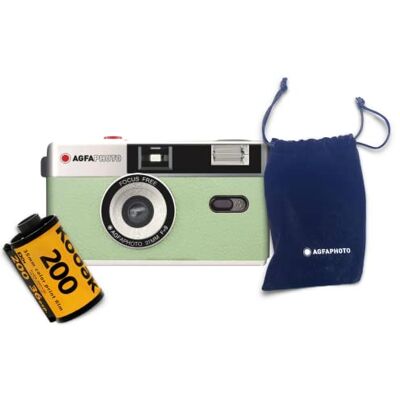AgfaPhoto Kit appareil photo analogique 35 mm (couleur film + batterie) AgfaPhoto Kit appareil photo analogique 35 mm (couleur film + batterie)