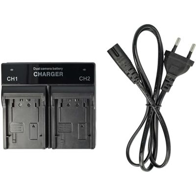 vhbw Double chargeur compatible avec Sony Handycam DCR-HC7, DCR-HC85 Appareil photo Caméscope Action Cam Batterie Station de charge + adaptateur allume-cigare vhbw Double chargeur compatible avec Sony Handycam DCR-HC7, DCR-HC85 Appareil photo Caméscope Action Cam Batterie Station de charge + adaptateur allume-cigare