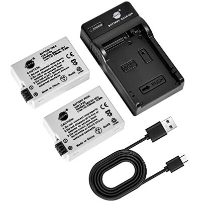 DSTE 2PCS LP-E8 LPE8 Batterie pour Canon EOS 550D, 600D, Rebel T2i, Rebel T3i DSTE 2PCS LP-E8 LPE8 Batterie pour Canon EOS 550D, 600D, Rebel T2i, Rebel T3i
