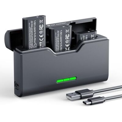K&F CONCEPT NP-BX1 Lot de 3 batteries de rechange NP-BX1 avec chargeur à 3 emplacements, 1240 mAh, compatibles avec Sony DSC-RX100 II/III, DSC-RX100M II, DSC-RX100 IV, DSC-RX100 V/VII, ZV-1, ZV-1 II K&F CONCEPT NP-BX1 Lot de 3 batteries de rechange NP-BX1 avec chargeur à 3 emplacements, 1240 mAh, compatibles avec Sony DSC-RX100 II/III, DSC-RX100M II, DSC-RX100 IV, DSC-RX100 V/VII, ZV-1, ZV-1 II