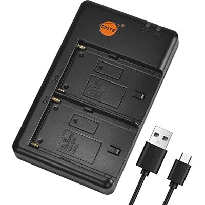 DSTE Dual Quick Chargeur Compatible pour Sony NP-F550 NP-F750 NP-F970 NP-FM50 NP-FM500H NP-QM71D NP-QM91D Batterie DSTE Dual Quick Chargeur Compatible pour Sony NP-F550 NP-F750 NP-F970 NP-FM50 NP-FM500H NP-QM71D NP-QM91D Batterie