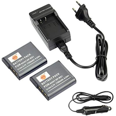 DSTE 2PCS NP-BG1 Batterie et Chargeur Compatible avec Sony DSC-H9 DSC-H10 DSC-H20 DSC-H50 DSC-H55 DSC-H70 DSTE 2PCS NP-BG1 Batterie et Chargeur Compatible avec Sony DSC-H9 DSC-H10 DSC-H20 DSC-H50 DSC-H55 DSC-H70
