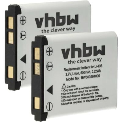 vhbw Set 2 Batteries 500mAh Compatible avec Sealife Reefmaster DC600, DC-600, DC1200, DC-1200, DC1400, DC-1400 Appareil Photo vhbw Set 2 Batteries 500mAh Compatible avec Sealife Reefmaster DC600, DC-600, DC1200, DC-1200, DC1400, DC-1400 Appareil Photo
