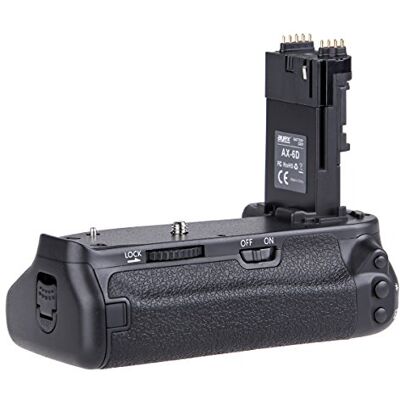 ayex Poignée d'alimentation compatible avec Canon EOS 6D similaire à BG-E13 100% compatible, poignée de batterie idéale pour prendre des photos en mode portrait ayex Poignée d'alimentation compatible avec Canon EOS 6D similaire à BG-E13 100% compatible, poignée de batterie idéale pour prendre des photos en mode portrait