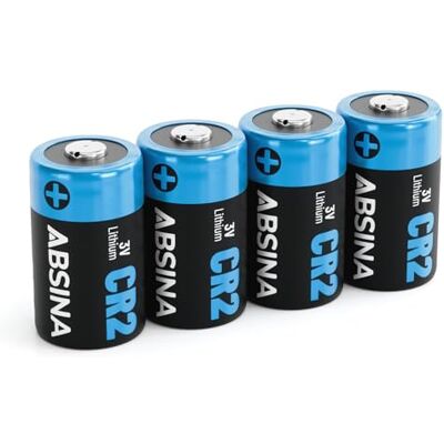 ABSINA Piles CR2 3 V lithium pour appareils photo et bien plus encore Lot de 4 CR 2 piles anti-fuites et longue durée Pile CR2 3 V avec 800 mAh Lithium Battery ABSINA Piles CR2 3 V lithium pour appareils photo et bien plus encore Lot de 4 CR 2 piles anti-fuites et longue durée Pile CR2 3 V avec 800 mAh Lithium Battery