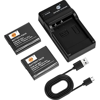 DSTE 2PCS NP-BG1 NP-FG1 Batterie et Chargeur pour Sony Cyber-Shot DSC-T20 DSC-T100 DSC-W30 DSC-W50 DSC-W55 DSC-W70 DSC-W120 DSC-W130 DSTE 2PCS NP-BG1 NP-FG1 Batterie et Chargeur pour Sony Cyber-Shot DSC-T20 DSC-T100 DSC-W30 DSC-W50 DSC-W55 DSC-W70 DSC-W120 DSC-W130