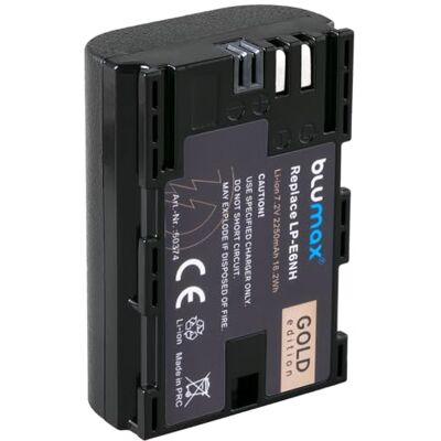 Blumax Batterie compatible avec Canon LP-E6NH 2250 mAh LP-E6P LP-E6N LP-E6 pour Canon EOS R Ra R5 II R6 II R7-5D Mark III IV 6D 7D 60D 90D XC15 Blumax Batterie compatible avec Canon LP-E6NH 2250 mAh LP-E6P LP-E6N LP-E6 pour Canon EOS R Ra R5 II R6 II R7-5D Mark III IV 6D 7D 60D 90D XC15