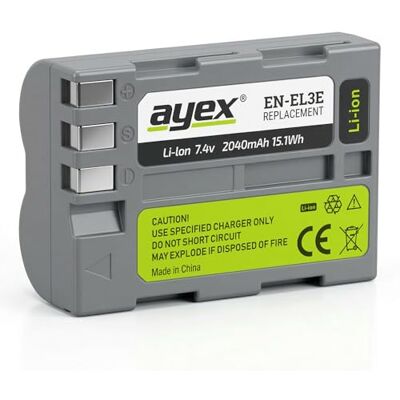 ayex eN-eL3e-batterie li-ION-pour Nikon d90 d200 d300 d700 ayex eN-eL3e-batterie li-ION-pour Nikon d90 d200 d300 d700