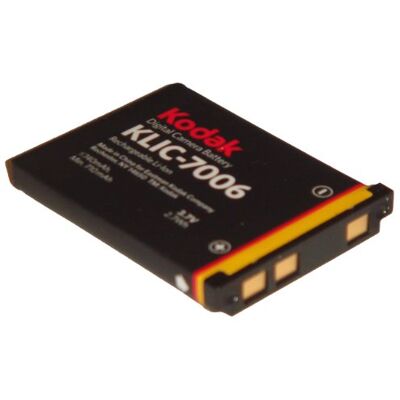 Kodak Batterie Li-Ion 710 mAh (3,6 V) compatible avec appareil photo Fujifilm FinePix XP80, entre autres remplace la batterie de type Klic-7006. Kodak Batterie Li-Ion 710 mAh (3,6 V) compatible avec appareil photo Fujifilm FinePix XP80, entre autres remplace la batterie de type Klic-7006.