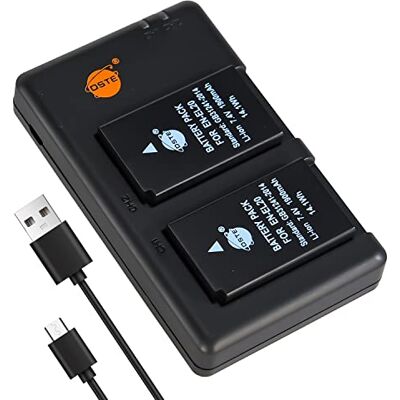 DSTE 2PCS EN-EL20 Batterie & Chargeur Compatible pour Nikon 1 J1, 1 J2, 1 J3, 1 S1, 1 V3, Coolpix A, 1 AW1 DSTE 2PCS EN-EL20 Batterie & Chargeur Compatible pour Nikon 1 J1, 1 J2, 1 J3, 1 S1, 1 V3, Coolpix A, 1 AW1