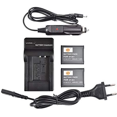 DSTE 2PCS NP-BK1 Batterie et Chargeur Compatible avec Sony Cyber-Shot DSC-S780, DSC-S850, DSC-S950, DSC-S980, DSC-W180, DSC-W190 DSTE 2PCS NP-BK1 Batterie et Chargeur Compatible avec Sony Cyber-Shot DSC-S780, DSC-S850, DSC-S950, DSC-S980, DSC-W180, DSC-W190