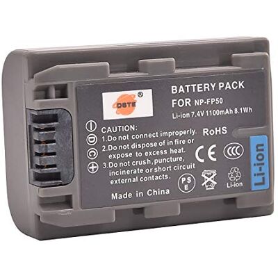 DSTE Li-Ion Batterie pour Sony Np-Fp30, Np-Fp50, Sony Dcr-30, Dcr-Dvd103, Dcr-Dvd105, Dcr-Dvd105E, Dcr-Dvd202E DSTE Li-Ion Batterie pour Sony Np-Fp30, Np-Fp50, Sony Dcr-30, Dcr-Dvd103, Dcr-Dvd105, Dcr-Dvd105E, Dcr-Dvd202E