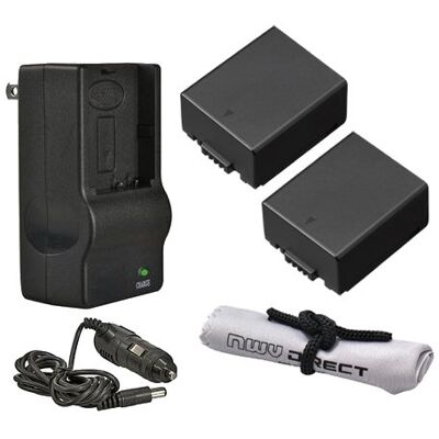 Digital Nc Lot de 2 batteries intelligentes compatibles avec Panasonic Lumix DMC-GH1 + chargeur de voyage AC/DC Digital Nc Lot de 2 batteries intelligentes compatibles avec Panasonic Lumix DMC-GH1 + chargeur de voyage AC/DC