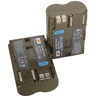 DSTE 2PCS BP-511 BP-511a Batterie Compatible pour Canon EOS 300D 5D 10D 20D 30D 40D 50D DSTE 2PCS BP-511 BP-511a Batterie Compatible pour Canon EOS 300D 5D 10D 20D 30D 40D 50D