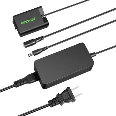 NEEWER EN-EL25 Kit Coupleur Batterie Factice Remplacement,Kit Chargeur Caméra avec Coupleur DC,Adaptateur Secteur et Prise EU,Adaptateur d'Alimentation Secteur Compatible avec Nikon Z50 Z fc Z30,EP-5G NEEWER EN-EL25 Kit Coupleur Batterie Factice Remplacement,Kit Chargeur Caméra avec Coupleur DC,Adaptateur Secteur et Prise EU,Adaptateur d'Alimentation Secteur Compatible avec Nikon Z50 Z fc Z30,EP-5G