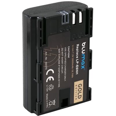 Blumax Batterie compatible avec Canon LP-E6NH 2600 mAh LP-E6P LP-E6N LP-E6 pour Canon EOS R Ra R5 II R6 II R7-5D Mark III IV 6D 7D 60D 90D XC15 Blumax Batterie compatible avec Canon LP-E6NH 2600 mAh LP-E6P LP-E6N LP-E6 pour Canon EOS R Ra R5 II R6 II R7-5D Mark III IV 6D 7D 60D 90D XC15
