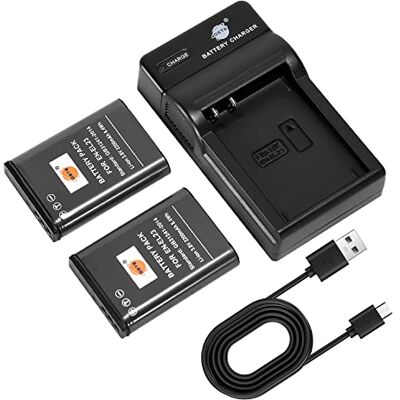 DSTE 2PCS EN-EL23 ENEL23 Batterie et Chargeur Compatible pour Nikon Coolpix P600, S810c, P900S DSTE 2PCS EN-EL23 ENEL23 Batterie et Chargeur Compatible pour Nikon Coolpix P600, S810c, P900S
