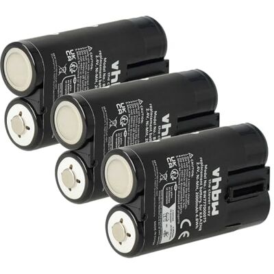 vhbw 3 Batteries 2000mAh (2.4V) Appareil Photo Kodak Easyshare C300, C310, C315, C330, C340, C360, C433, C503, C530, C533, C603, C613, C643 remplace KAA2HR vhbw 3 Batteries 2000mAh (2.4V) Appareil Photo Kodak Easyshare C300, C310, C315, C330, C340, C360, C433, C503, C530, C533, C603, C613, C643 remplace KAA2HR