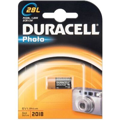 Duracell Blister de 1 Pile lithium "Photo" 28L (2CR1/3N/Px28L) Duracell Blister de 1 Pile lithium "Photo" 28L (2CR1/3N/Px28L)