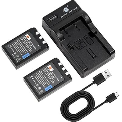 DSTE 2-Pack LI-10B LI-12B Battery and Charger Compatible avec Olympus Camedia C-50, C-60, C-70, C-470, C-760, C-765, C-770, C-5000, C-7000 DSTE 2-Pack LI-10B LI-12B Battery and Charger Compatible avec Olympus Camedia C-50, C-60, C-70, C-470, C-760, C-765, C-770, C-5000, C-7000