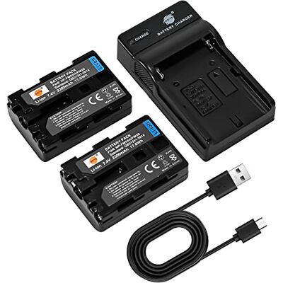 DSTE 2PCS NP-FM50 Batterie et Chargeur compatible avec Sony NP-FM30, CCD-TRV126 CCD-TRV128 CCD-TRV138 CCD-TRV208 CCD-TRV218 CCD-TRV228 CCD-TRV238 DSTE 2PCS NP-FM50 Batterie et Chargeur compatible avec Sony NP-FM30, CCD-TRV126 CCD-TRV128 CCD-TRV138 CCD-TRV208 CCD-TRV218 CCD-TRV228 CCD-TRV238