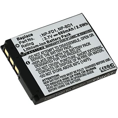 akku-net Batterie pour modèle Sony NP-FD1 akku-net Batterie pour modèle Sony NP-FD1