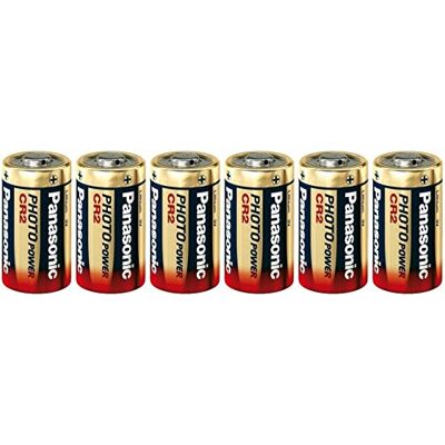 Panasonic Lot de 6 Piles au Lithium pour appareils Photo DL-CR2 3 V Panasonic Lot de 6 Piles au Lithium pour appareils Photo DL-CR2 3 V