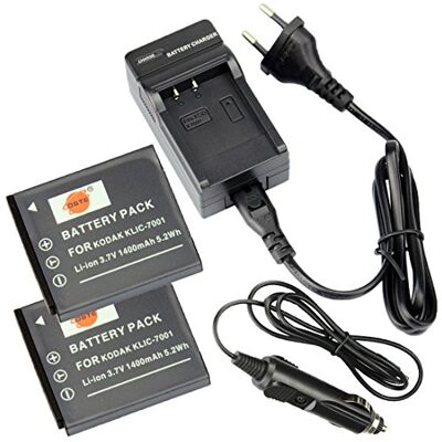 DSTE 2PCS KLIC-7001 batterie et chargeur compatible avec Kodak KLIC7001 Easyshare M1063 M1073 is M340 M341 M753 Zoom M763 M853 Zoom Easyshare M863 M893 is EasyShare V550 V550 DSTE 2PCS KLIC-7001 batterie et chargeur compatible avec Kodak KLIC7001 Easyshare M1063 M1073 is M340 M341 M753 Zoom M763 M853 Zoom Easyshare M863 M893 is EasyShare V550 V550