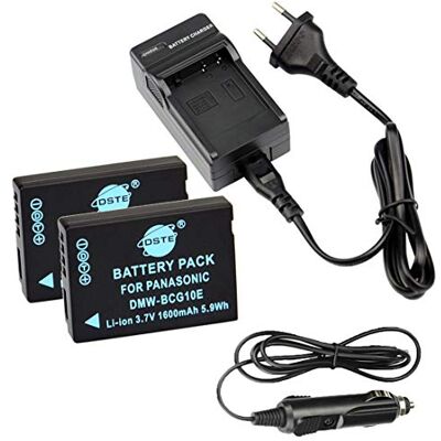 DSTE 2PCS DMW-BCG10 DMW-BCG10E batterie et chargeur pour Panasonic Lumix DMC-ZS1 DMC-ZS3 DMC-ZS5 DMC-ZS6 DMC-ZS8 DMC-ZS10 DMC-ZS15 DMC-ZS20 DMC-ZS25 DMC-ZX15 DMC-ZX1 DMC-ZS25 DSTE 2PCS DMW-BCG10 DMW-BCG10E batterie et chargeur pour Panasonic Lumix DMC-ZS1 DMC-ZS3 DMC-ZS5 DMC-ZS6 DMC-ZS8 DMC-ZS10 DMC-ZS15 DMC-ZS20 DMC-ZS25 DMC-ZX15 DMC-ZX1 DMC-ZS25