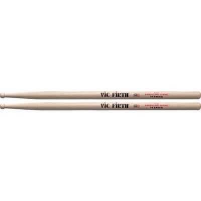 Vic Firth American Classic 5BBRL Baguettes, Caryer Américain, Bout Tonneé en Bois Vic Firth American Classic 5BBRL Baguettes, Caryer Américain, Bout Tonneé en Bois