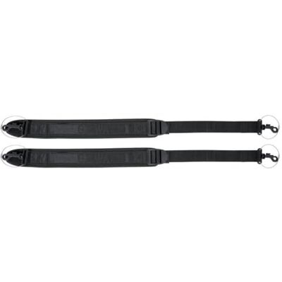 GEWA Lot de 2 sangles pour sac à dos Noir GEWA Lot de 2 sangles pour sac à dos Noir