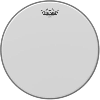 REMO peau de batterie Ambassador blanc sablé 14" BA-0114-00 REMO peau de batterie Ambassador blanc sablé 14" BA-0114-00